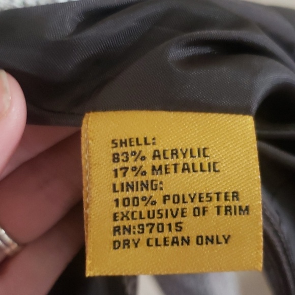 NWT Vintage Allen Metallic Blazer/ Jacket size 8 - Picture 4 of 8